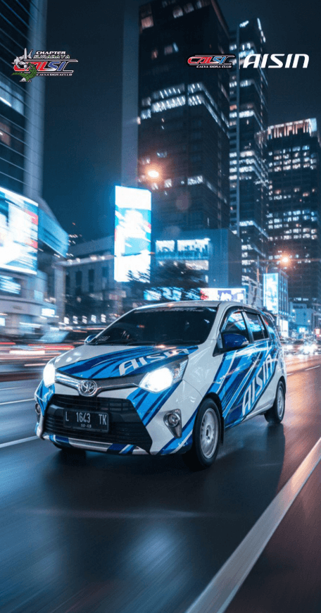 AISIN-branded vehicle